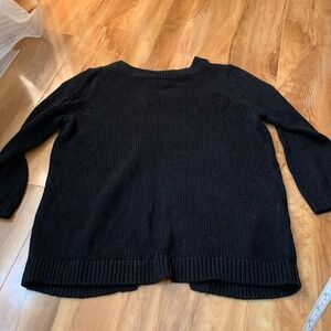 J crew slit open back sweater
